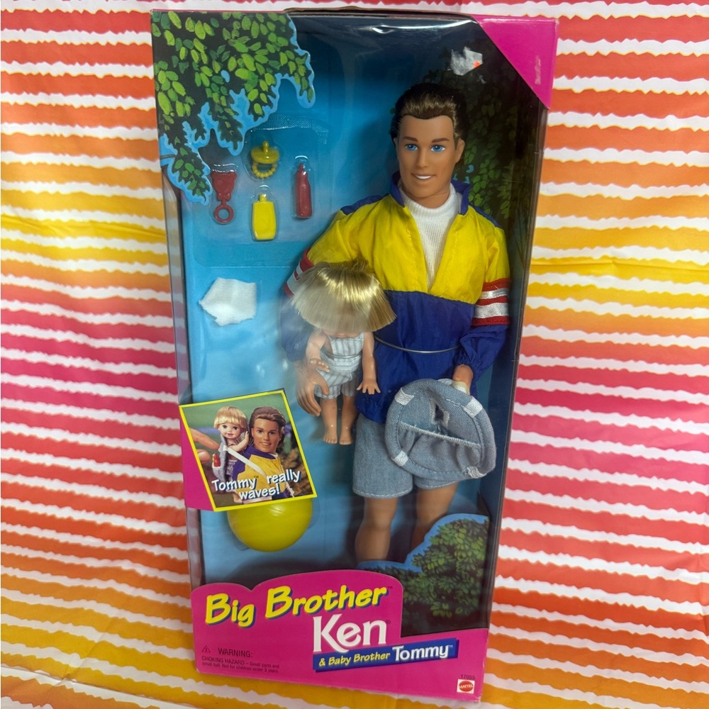 Mattel Ken and Tommy Doll Set with Blue and Yellow Outfit